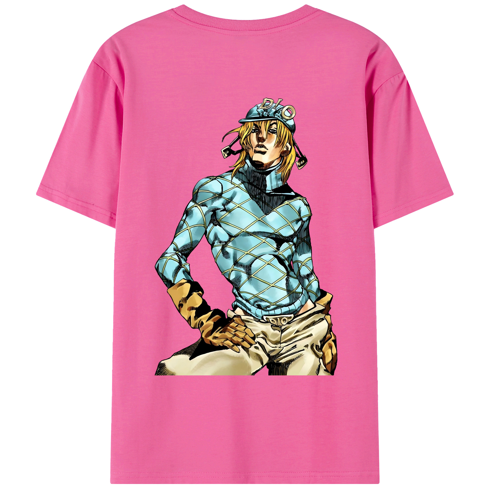 （画像用） ジョジョの奇妙な冒険 ディオ?ブランドー JoJo's Bizarre Adventure Dio Brando レディース半袖Tシャツ(バックプリント)